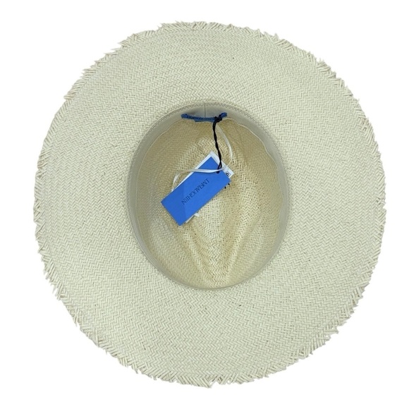 J. McLaughlin NWT Women’s Offshore Straw Hat Natural $148 Rope Trim Gold Beads main image 10